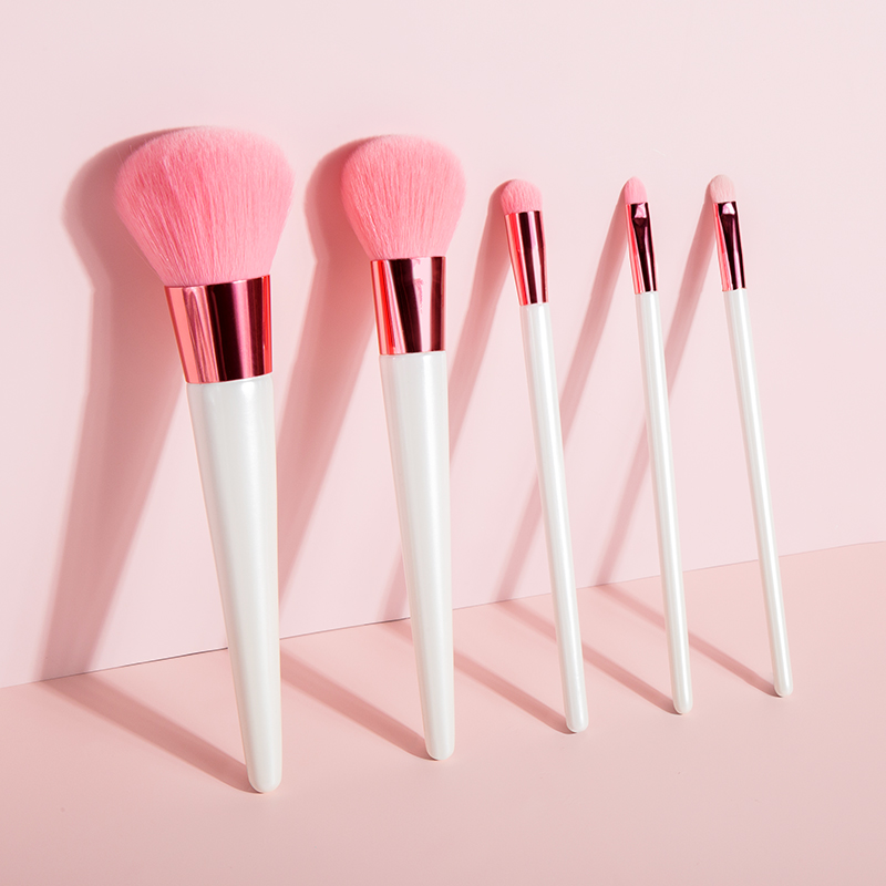 Square cow print powder puff