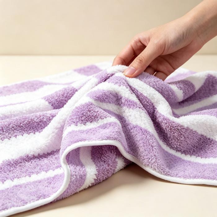 Square houndstooth-patterned powder puff 