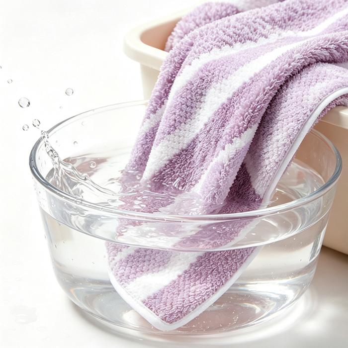 Square houndstooth-patterned powder puff 