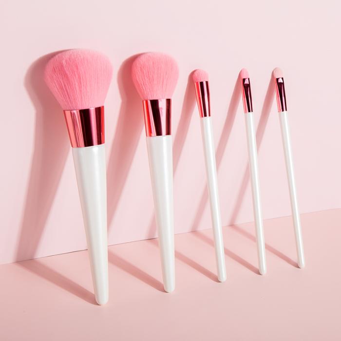 Square cow print powder puff