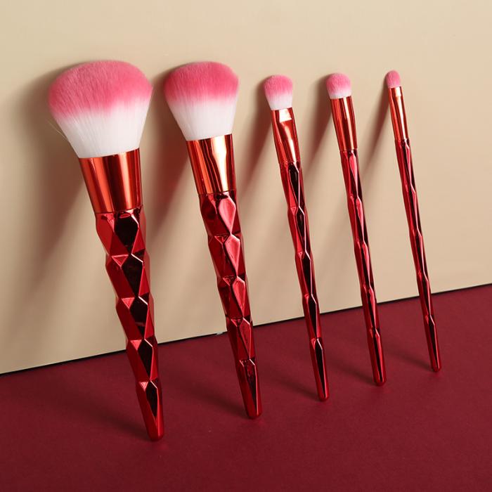 Square zebra print powder puff